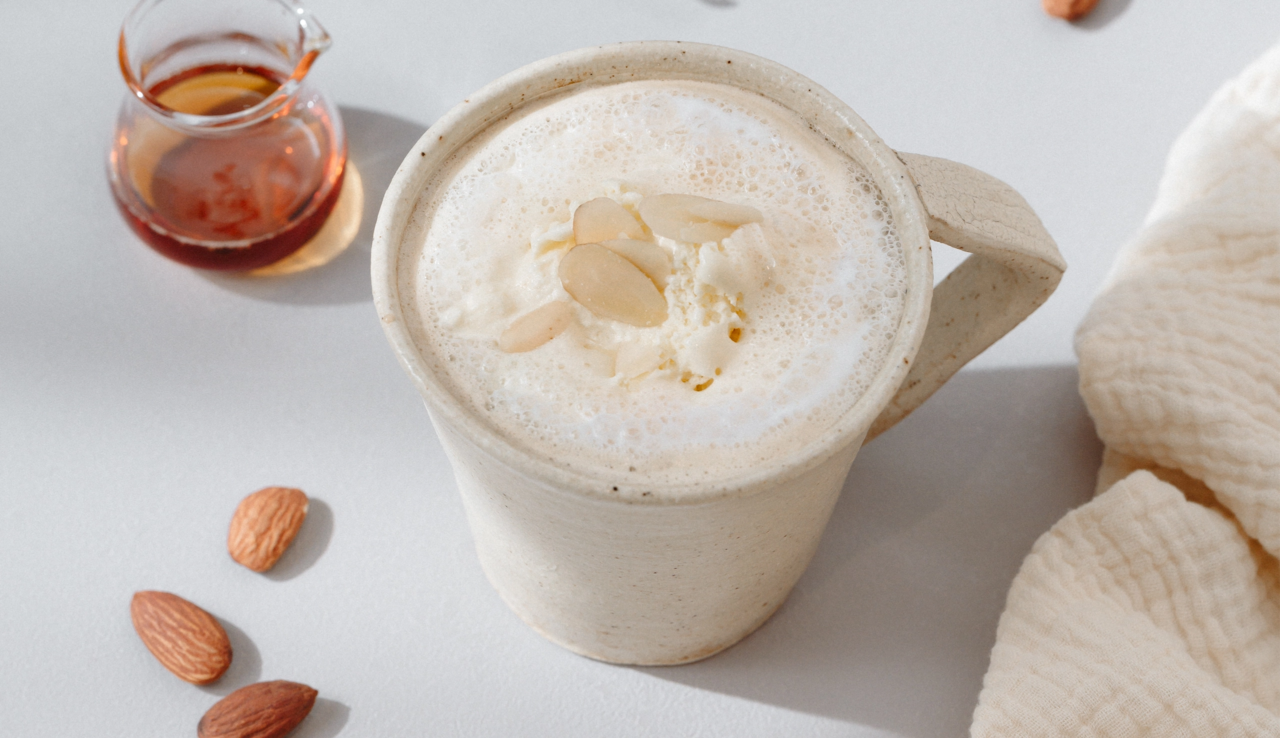 ナッツとメープル香るカフェオレ