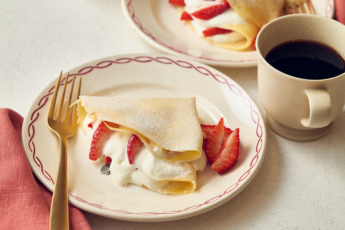 いちごのクレープ