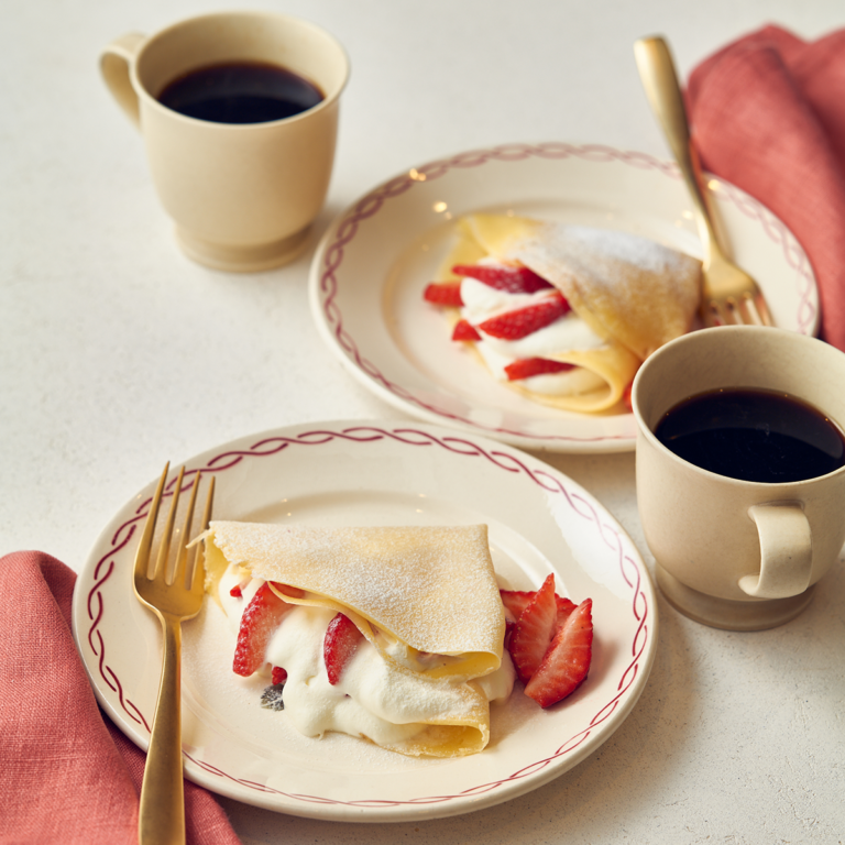 いちごのクレープ