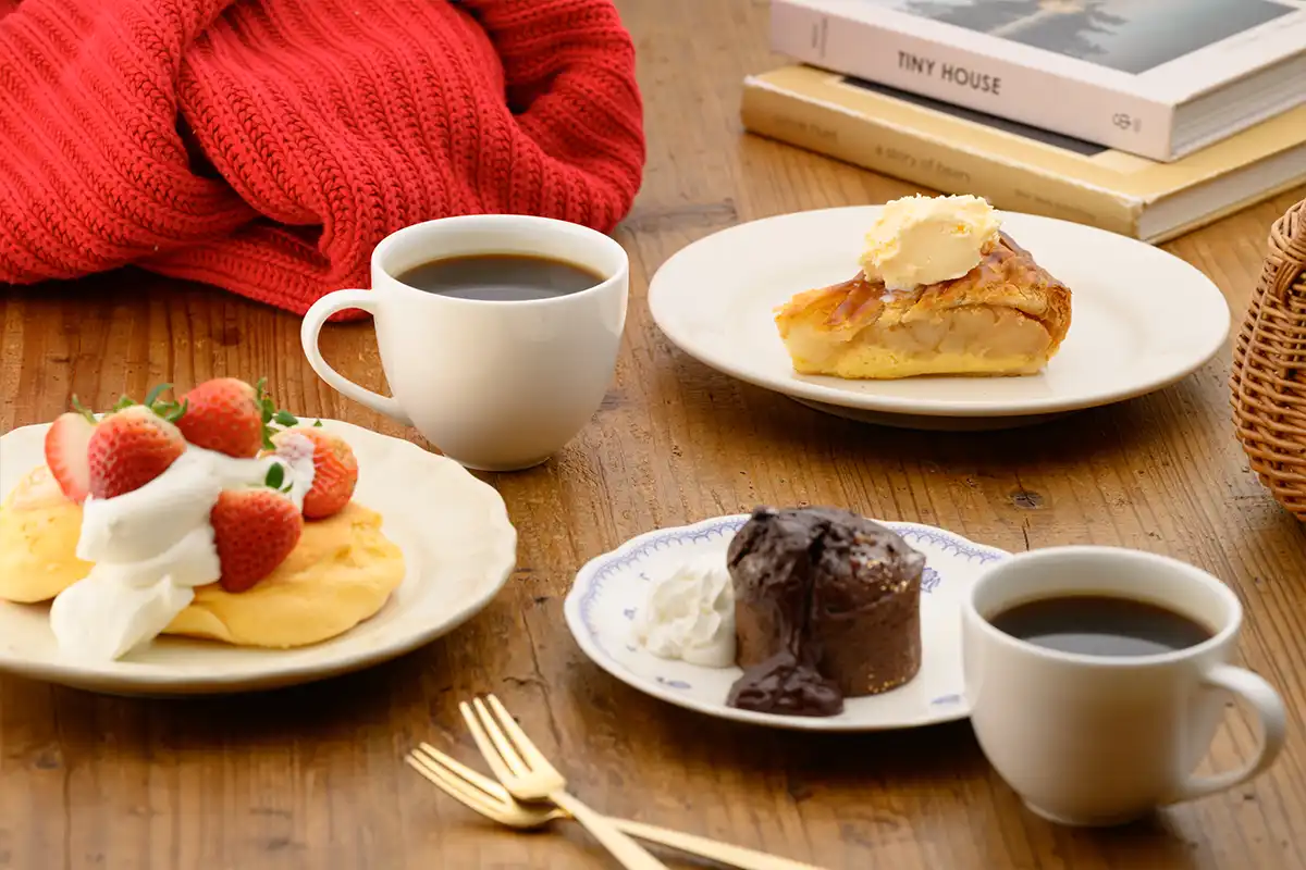 冬のあったかスイーツとコーヒー