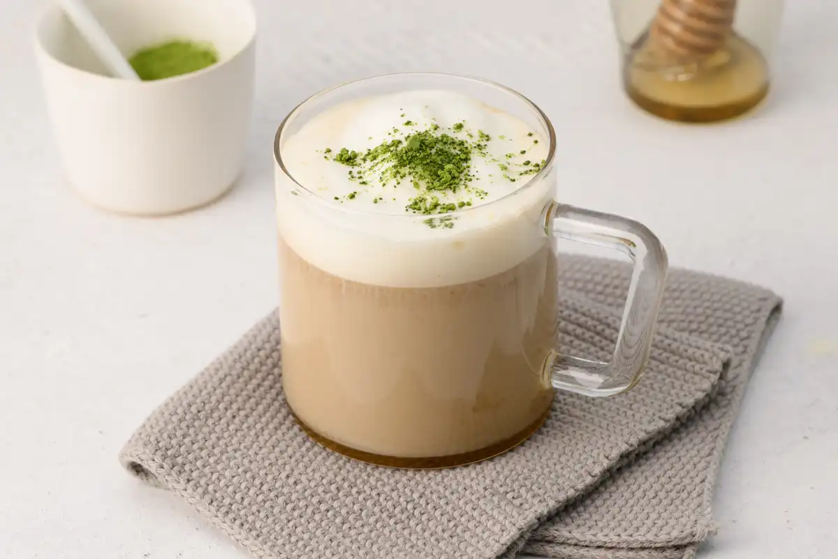 春のはちみつ豆乳オレ